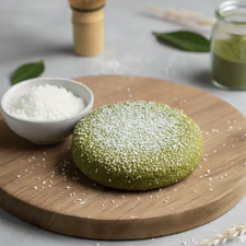 Бисквитка с матча и кокос